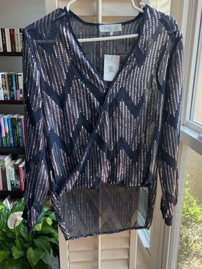 Nordstrom Sequin blouse WAYF ( where are you from?)